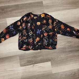 Handmade Chenille reversible cardigan drapey